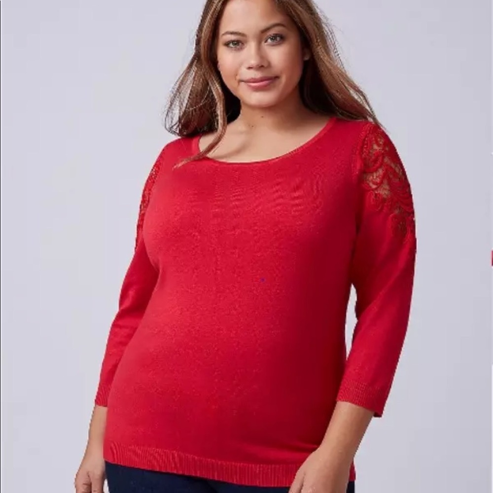 Lane Bryant sweater- 3/4 sleeve